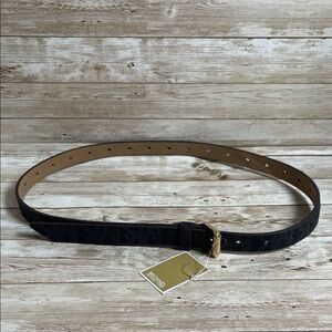 Michael Kors Black and Tan Women's Belt